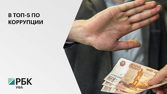 Башкортостан занял пятое место среди регионов по уровню коррупции