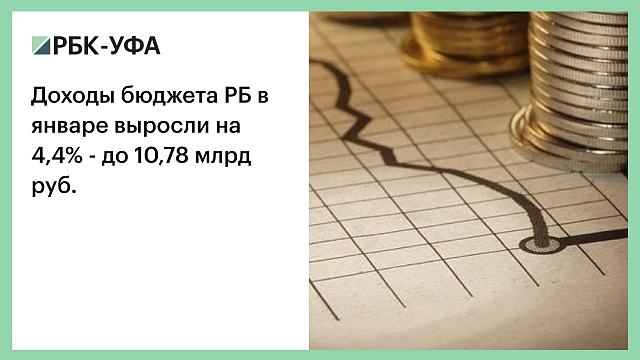 Доходы бюджета РБ в январе выросли на 4,4% - до 10,78 млрд руб.