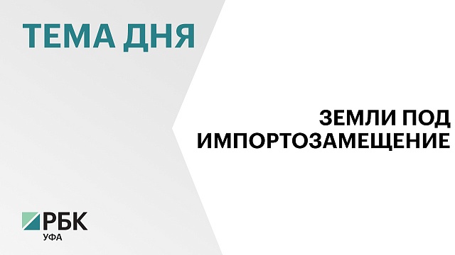 С начала 2024 г. в Башкортостане предоставили участки под импортозамещающие проекты в стройке и легпроме на 44,8 га