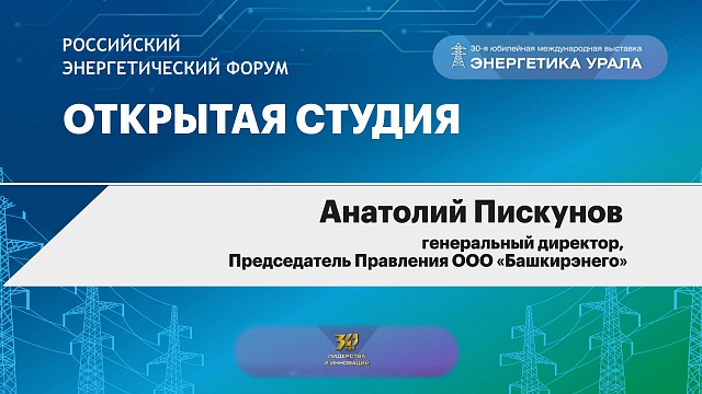 Открытая студия. Анатолий Пискунов. генеральный директор, Председатель Правления ООО «Башкирэнего»