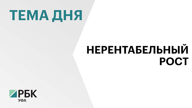 Доля убыточных предприятий в Башкортостане за год выросла на 5%