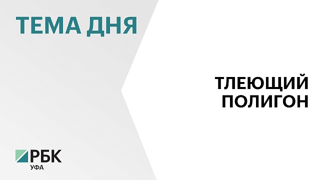 В Уфимском районе спасатели продолжают тушить мусорный полигон