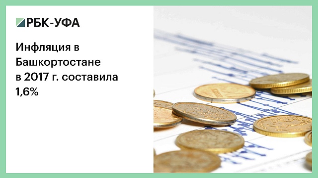 Инфляция в Башкортостане в 2017 г. составила 1,6%