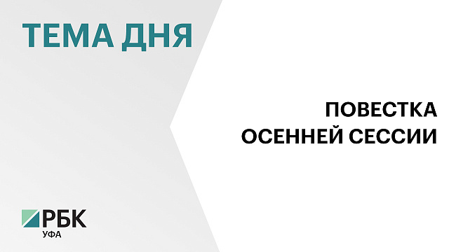 Более 40 законопроектов рассмотрят депутаты госсобрания на осенней сессии 2025 г. 
