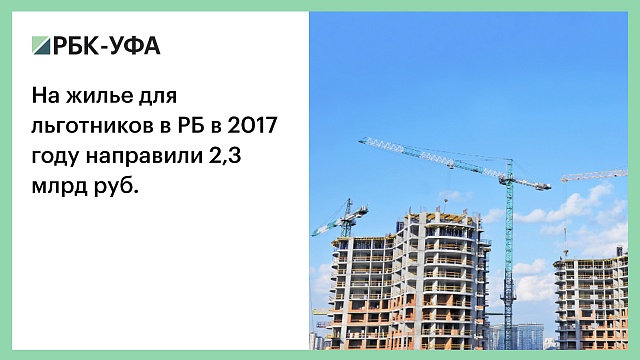На жилье для льготников в РБ в 2017 году направили 2,3 млрд руб.